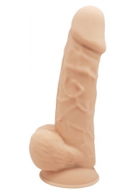 Телесный реалистичный фаллоимитатор DILDO 8.5INCH FLESH - 21,6 см. - Dream Toys