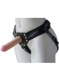 Черный пояс-трусики с двумя насадками  Экзотик-Linda  - 15,5 и 10,5 см. - LOVETOY (А-Полимер) - купить с доставкой в Иваново
