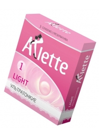 Ультратонкие презервативы Arlette Light - 3 шт. - Arlette - купить с доставкой в Иваново