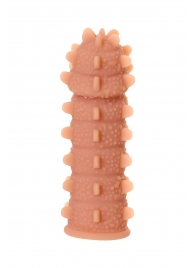 Телесная реалистичная насадка KOKOS Extreme Sleeve 04 с дополнительной стимуляцией - 12,7 см. - KOKOS - в Иваново купить с доставкой Телесная реалистичная насадка KOKOS Extreme Sleeve 04 с дополнительной стимуляцией - 12,7 см. - KOKOS - в Иваново купить с доставкой