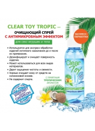 Очищающий спрей для игрушек CLEAR TOY Tropic - 100 мл. - Биоритм - купить с доставкой в Иваново