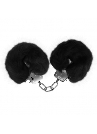 Черные меховые наручники Love с ключиками - Baile - купить с доставкой в Иваново