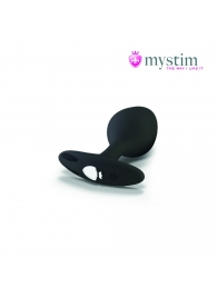 Черная пробка Mystim Rocking Vibe S с возможностью подключения к электростимулятору - 9,7 см. - MyStim - купить с доставкой в Иваново