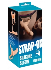 Силиконовый полый страпон на ремнях Silicone Strap-on - 16 см. - Orion - купить с доставкой в Иваново