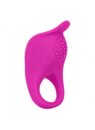 Ярко-розовое эрекционное виброкольцо Silicone Rechargeable Teasing Enhancer - California Exotic Novelties - в Иваново купить с доставкой