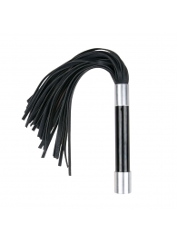 Черная плеть Easytoys Flogger With Metal Grip - 38 см. - Easy toys - купить с доставкой в Иваново