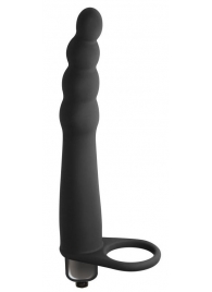Черная вибронасадка для двойного проникновения Bramble - 16,5 см. - Lola Games - купить с доставкой в Иваново