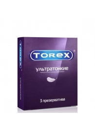 Презервативы Torex  Ультратонкие  - 3 шт. - Torex - купить с доставкой в Иваново