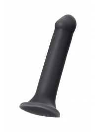 Черный фаллос на присоске Silicone Bendable Dildo XL - 20 см. - Strap-on-me - купить с доставкой в Иваново