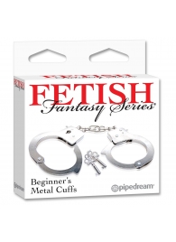 Металлические наручники Beginner s Metal Cuffs - Pipedream - купить с доставкой в Иваново