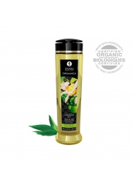 Массажное масло Organica с ароматом зеленого чая - 240 мл. - Shunga - купить с доставкой в Иваново