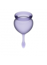 Набор фиолетовых менструальных чаш Feel good Menstrual Cup - Satisfyer - купить с доставкой в Иваново