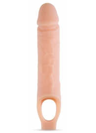 Телесный реалистичный фаллоудлинитель 10 Inch Silicone Cock Sheath Penis Extender - 25,4 см. - Blush Novelties - в Иваново купить с доставкой