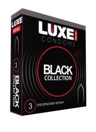 Черные презервативы LUXE Royal Black Collection - 3 шт. - Luxe - купить с доставкой в Иваново