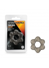 Дымчатое эрекционное кольцо Stay Hard Thick Bead Cock Ring - Blush Novelties - в Иваново купить с доставкой