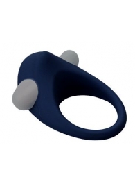Гладкое синее эрекционное виброкольцо STIMU RING - Dream Toys - в Иваново купить с доставкой