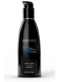 Охлаждающий лубрикант на водной основе Wicked AQUA CHILL - 60 мл. - Wicked - купить с доставкой в Иваново