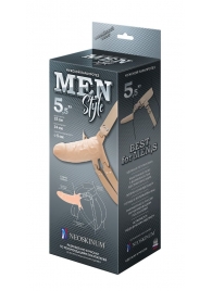 Телесный мужской парапротез MEN STYLE - 15 см. - LOVETOY (А-Полимер) - купить с доставкой #SOTBIT_REGIONS_UF_V_REGION_NAME#