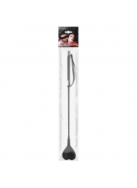 Черный стек с наконечником-сердечком - 54 см. - Notabu - купить с доставкой в Иваново