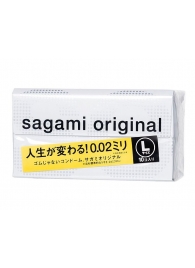 Презервативы Sagami Original 0.02 L-size увеличенного размера - 10 шт. - Sagami - купить с доставкой в Иваново