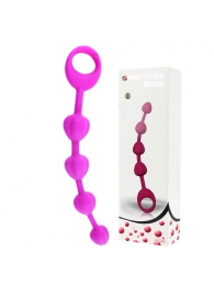 Силиконовая цепочка Beeds с ручкой-кольцом - 19 см. - Baile