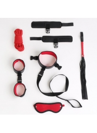 Черно-красный эротический набор из 7 предметов - Сима-Ленд - купить с доставкой в Иваново