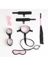 Черно-розовый эротический набор из 7 предметов - Сима-Ленд - купить с доставкой в Иваново