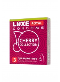 Презервативы с ароматом вишни LUXE Royal Cherry Collection - 3 шт. - Luxe - купить с доставкой в Иваново