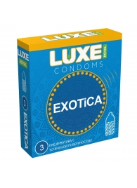 Текстурированные презервативы LUXE Royal Exotica - 3 шт. - Luxe - купить с доставкой в Иваново