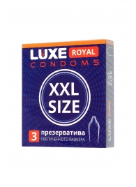 Презервативы увеличенного размера LUXE Royal XXL Size - 3 шт. - Luxe - купить с доставкой в Иваново