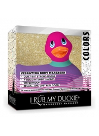 Фиолетово-розовый вибратор-уточка I Rub My Duckie 2.0 Colors - Big Teaze Toys - купить с доставкой в Иваново