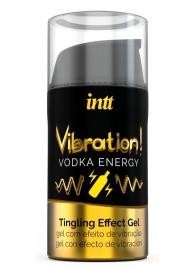 Жидкий интимный гель с эффектом вибрации Vibration! Vodka Energy - 15 мл. - INTT - купить с доставкой в Иваново