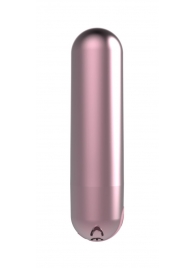 Розовая перезаряжаемая вибропуля Clio - 7,6 см. - Indeep