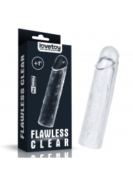 Прозрачная насадка-удлинитель Flawless Clear Penis Sleeve Add 1 - 15,5 см. - Lovetoy - в Иваново купить с доставкой