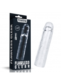 Прозрачная насадка-удлинитель Flawless Clear Penis Sleeve Add 2 - 19 см. - Lovetoy - в Иваново купить с доставкой