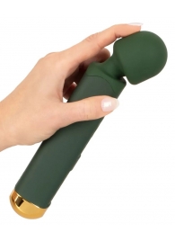 Зеленый wand-вибромассажер Luxurious Wand Massager - 22,2 см. - Orion