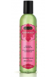 Массажное масло Naturals Strawberry Dreams с ароматом клубники - 236 мл. - Kama Sutra - купить с доставкой в Иваново