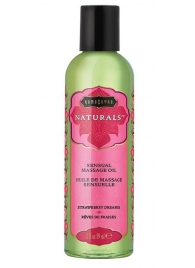 Массажное масло Naturals Strawberry Dreams с ароматом клубники - 59 мл. - Kama Sutra - купить с доставкой в Иваново