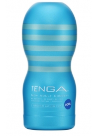 Мастурбатор с охлаждающей смазкой TENGA Original Vacuum Cup Cool - Tenga - в Иваново купить с доставкой