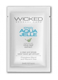 Гель-лубрикант Simply Aqua Jelle - 3 мл. - Wicked - купить с доставкой в Иваново