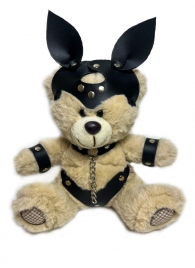 Оригинальный плюшевый мишка в БДСМ костюме с ушками - БДСМ Арсенал - купить с доставкой в Иваново