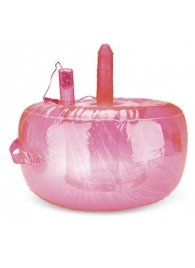 Розовая надувная подушка для секса в вибратором - Lux Fetish - купить с доставкой в Иваново
