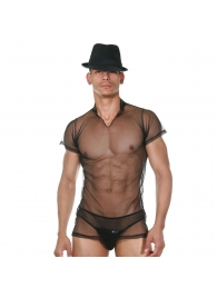 Сексуальный мужской комплект-сетка: футболка и слипы - La Blinque купить с доставкой