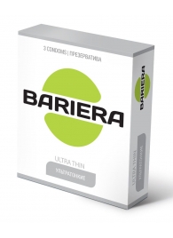 Ультратонкие презервативы Bariera Ultra Thin - 3 шт. - Bariera - купить с доставкой в Иваново