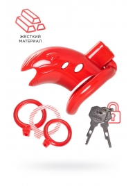 Красный мужской пояс верности из пластика - ToyFa - купить с доставкой в Иваново