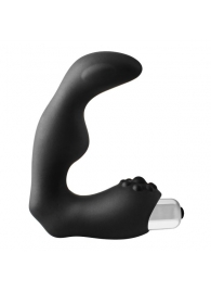 Черный вибромассажер простаты FantASStic Vibrating Prostate Massager - 11,3 см. - Dream Toys - в Иваново купить с доставкой