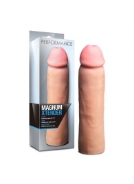 Телесная фаллическая насадка на пенис Magnum Xtender - 23 см. - Blush Novelties - в Иваново купить с доставкой