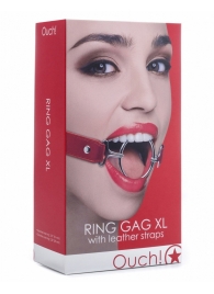 Расширяющий кляп Ring Gag XL с красными ремешками - Shots Media BV - купить с доставкой в Иваново