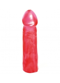 Розовая реалистичная насадка для трусиков с плугом - 19,5 см. - Джага-Джага - купить с доставкой в Иваново