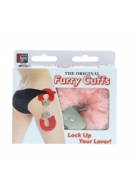 Металлические наручники с розовой меховой опушкой METAL HANDCUFF WITH PLUSH PINK - Dream Toys - купить с доставкой в Иваново